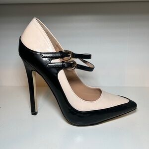 Mary Jane Pointed Toe Heels